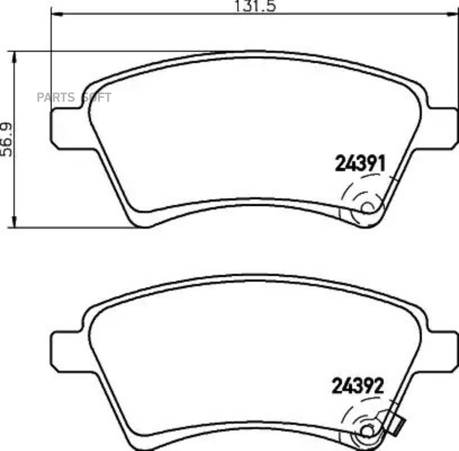NISSHINBO Колодки тормозные передние FIAT Sedici 1.6 16V/1.9 D 06/06->.SUZUKI SX4 1.5-1.9/