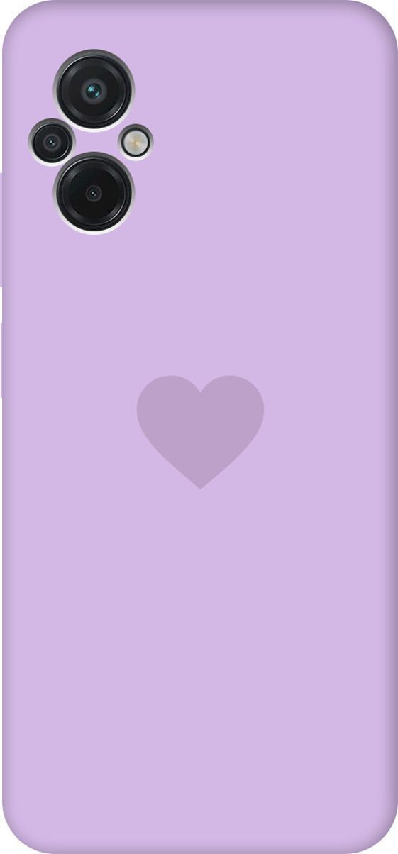 

Чехол на Xiaomi Poco M5 "Heart" сиреневый, Фиолетовый, 15168