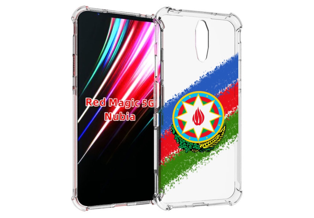 

Чехол MyPads герб флаг Азербайджана для ZTE Nubia Red Magic 1 5G, Прозрачный, Tocco