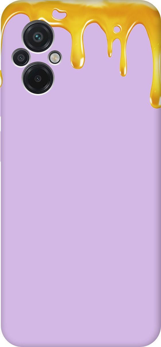 

Чехол на Xiaomi Poco M5 "Honey" сиреневый, Фиолетовый;оранжевый, 15168