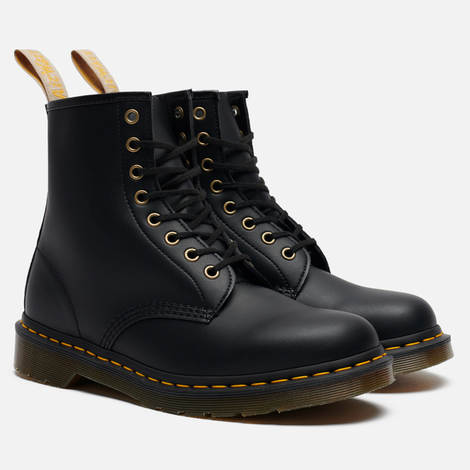 фото Ботинки женские dr. martens 1460 vegan felix rub-off черные 46 eu