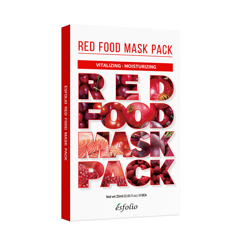 фото Набор масок для лица esfolio red food 6 шт