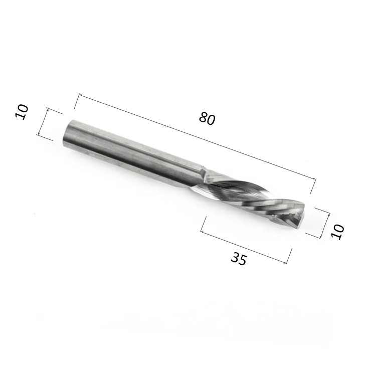 

Фреза DJTOL A1FLX1035 компрессионная однозаходная для станка ЧПУ, A1FLX