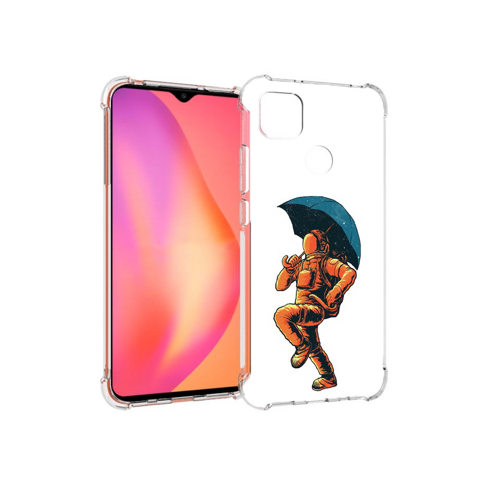 

Чехол MyPads Tocco для Xiaomi Redmi 9C шагающий космонавт с зонтом (PT152115.265.695), Прозрачный, Tocco