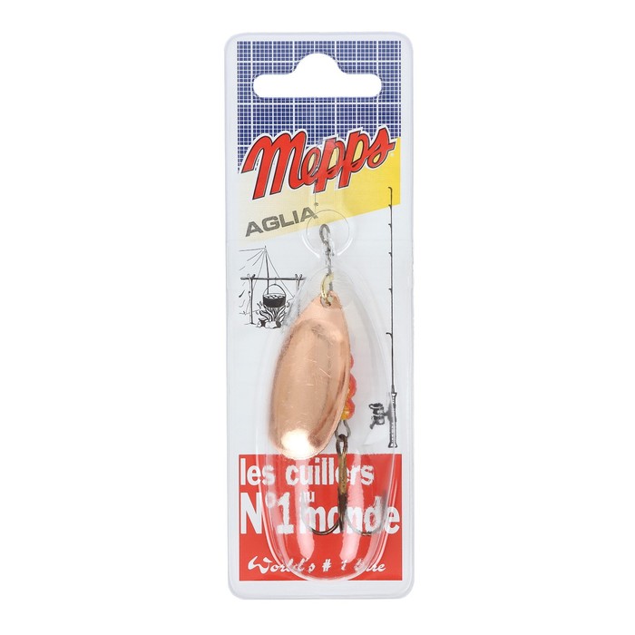 

Блесна вращающаяся MEPPS Aglia CU №4, 9г, блистер, Золотистый, Aglia