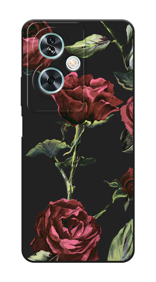 

Чехол Awog 154952-1 для OnePlus Nord N30 SE "Бордовые розы фон", Бордовый, 154952-1