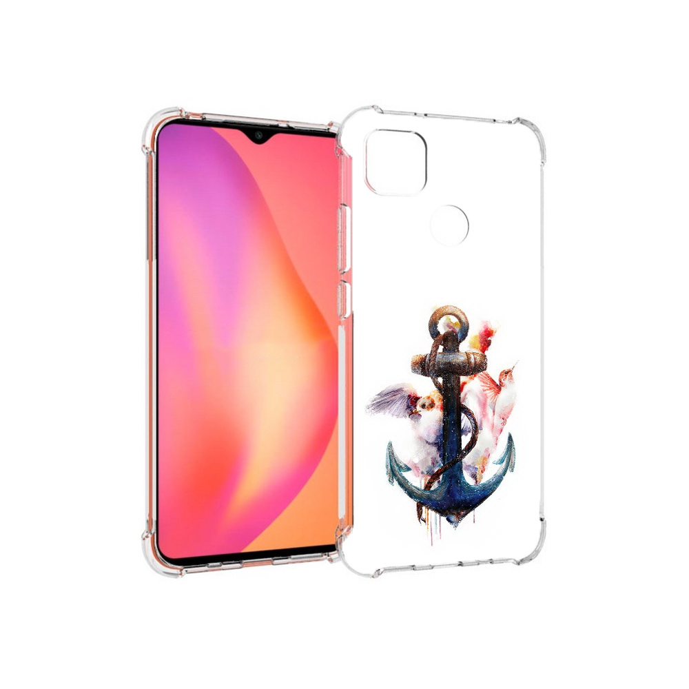 

Чехол MyPads Tocco для Xiaomi Redmi 9C якорь с птицами (PT152115.265.703), Прозрачный, Tocco