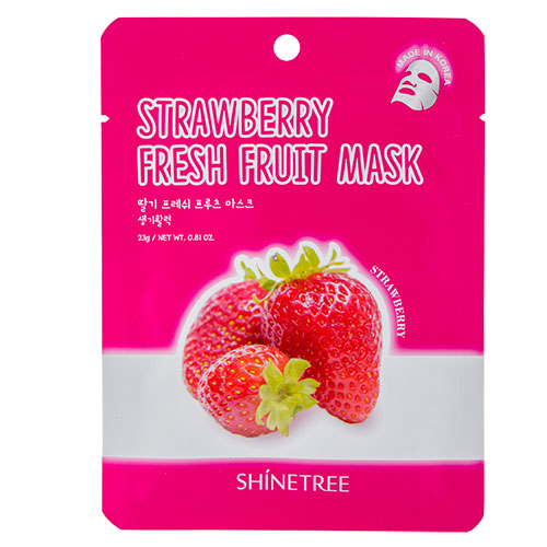 фото Маска для лица shinetree fresh fruit с экстрактом клубники 23 г