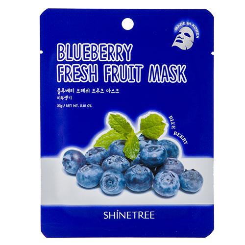 фото Маска для лица shinetree fresh fruit с экстрактом черники 23 г