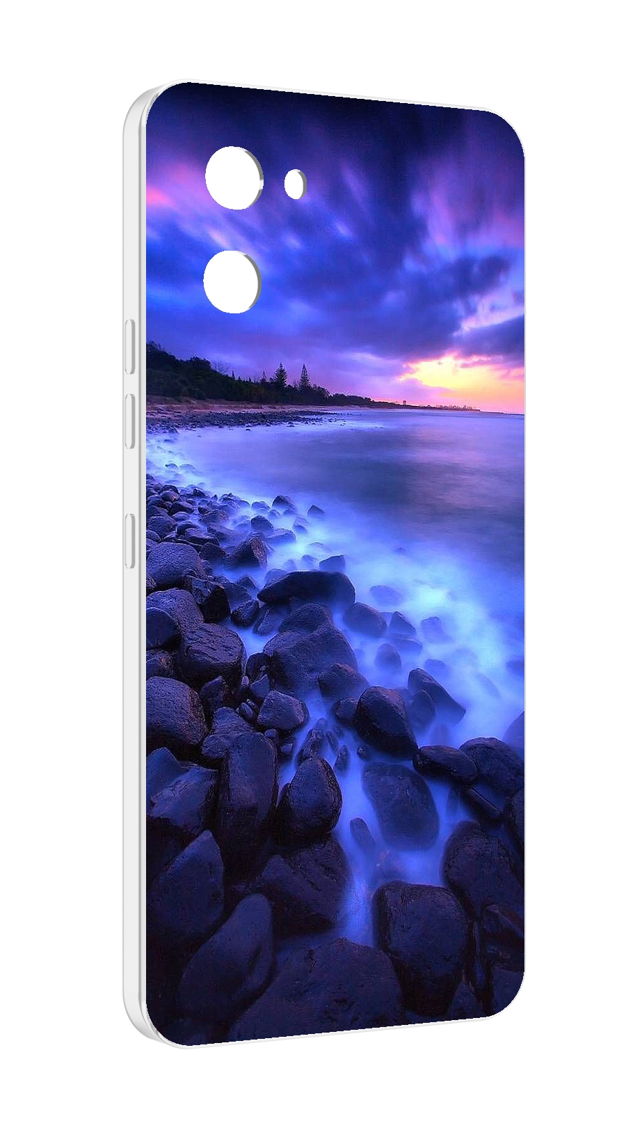 

Чехол MyPads неоновый берег для UMIDIGI G1, Прозрачный, Tocco