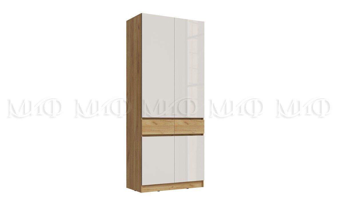 

Шкаф 2-х ств. Роджина, Белый, Шкаф распашной_Wardrobe 2 st. Rogina White_Фабрика МИФ