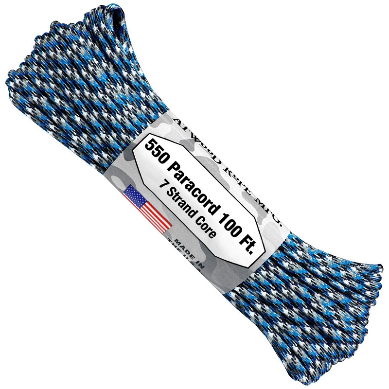 Паракорд 550 ATWOODROPE 100ft (USA), blue camo