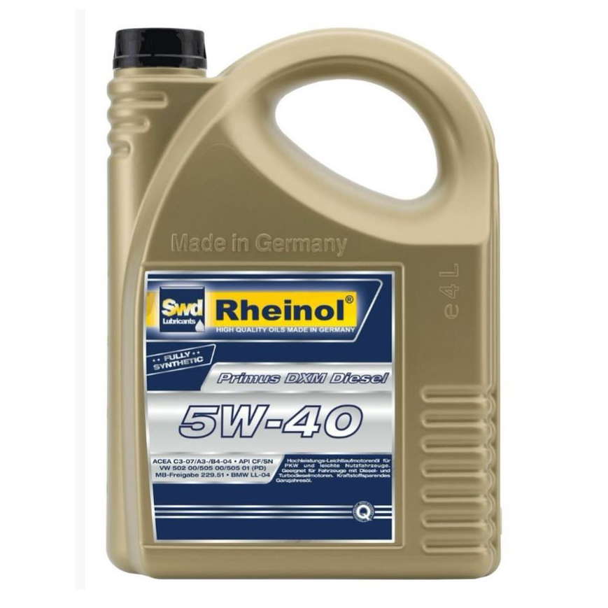 

Масло синтетическое Swd Rheinol Primus DXM Diesel 5W-40 4 л