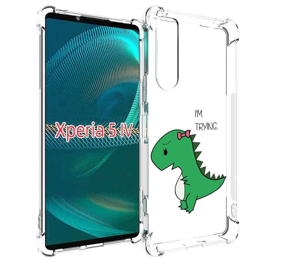 

Чехол MyPads динозаврик-девочка для Sony Xperia 5 IV (5-4), Прозрачный, Tocco
