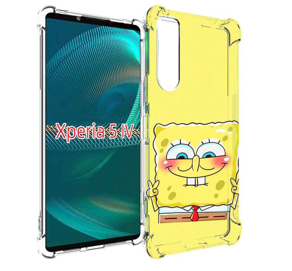 

Чехол MyPads довольный милый спанчбоб для Sony Xperia 5 IV (5-4), Прозрачный, Tocco