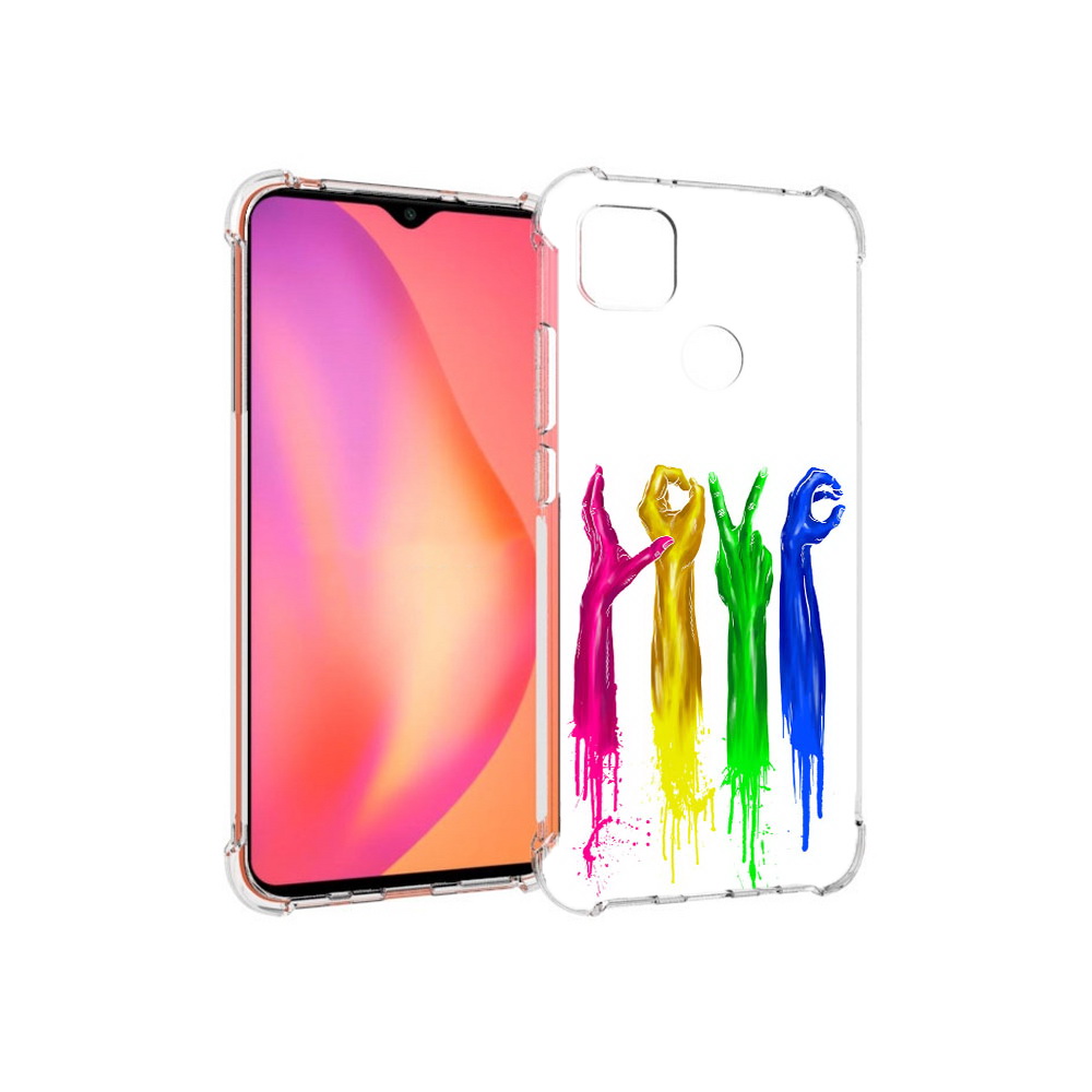 Чехол MyPads Tocco для Xiaomi Redmi 9C яркие руки love (PT152115.265.707)