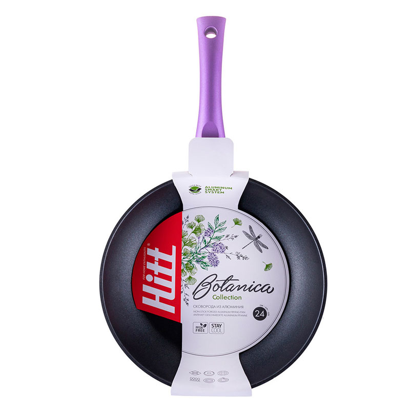 

Сковорода Hitt Botanica collection 24 см, Фиолетовый