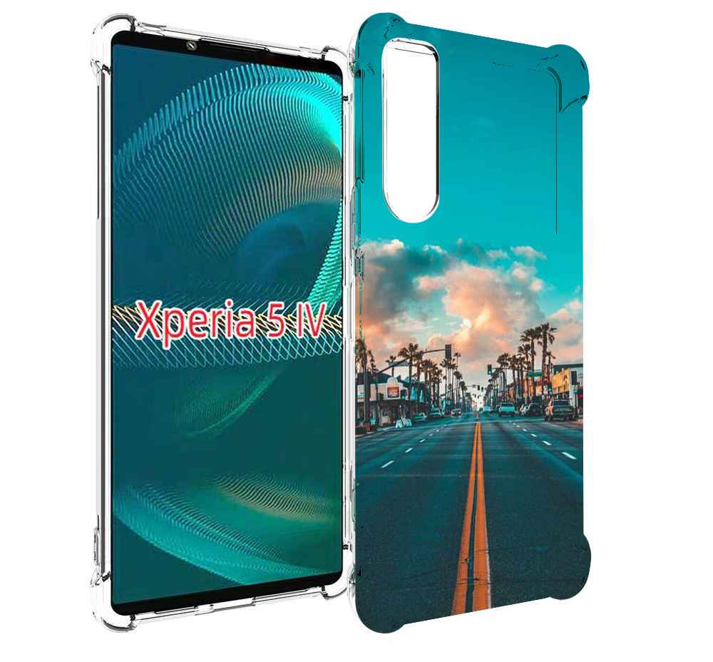 

Чехол MyPads дорога-в-лос-анджелес для Sony Xperia 5 IV (5-4), Прозрачный, Tocco
