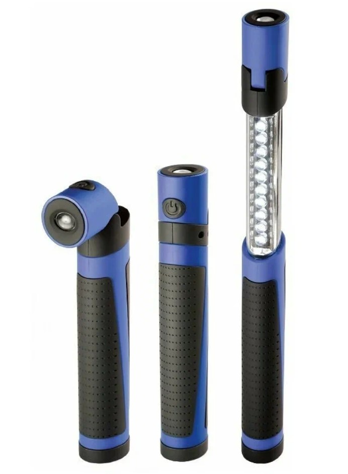 

Фонарь телескопический 60/250лм LED RING RIL80, Черный;синий, Ril80