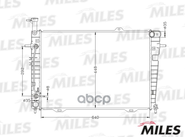 

Радиатор Охлаждения MILES acrb352