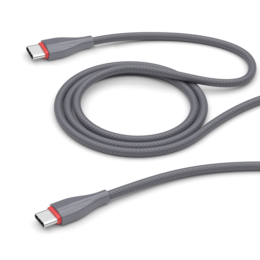 Кабель USB Type-C-USB Type-C Deppa 72398 1 м серый