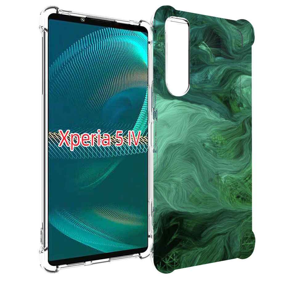 

Чехол MyPads зеленые нити для Sony Xperia 5 IV (5-4), Прозрачный, Tocco