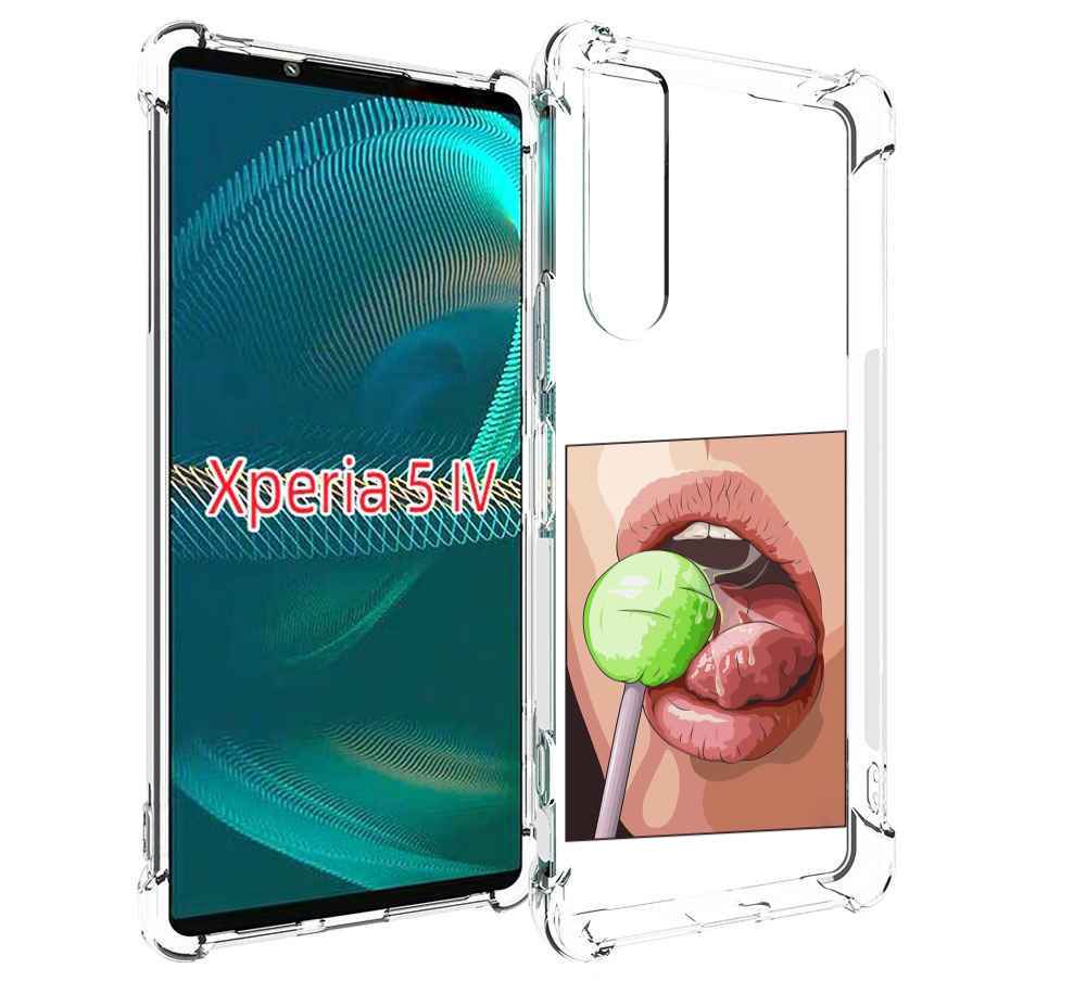 

Чехол MyPads зеленый-чупа-чупс женский для Sony Xperia 5 IV (5-4), Прозрачный, Tocco