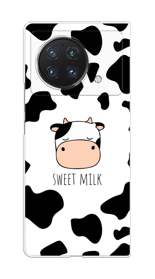 

Чехол на Vivo X Fold "Sweet milk", Розовый;белый;черный, 266750-1