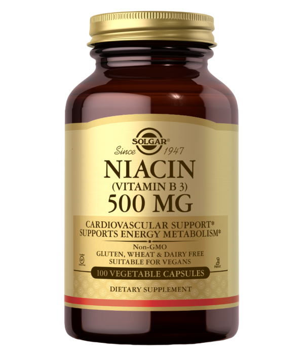 Solgar Niacin (Vitamin B3) 500 mg 100 Caps