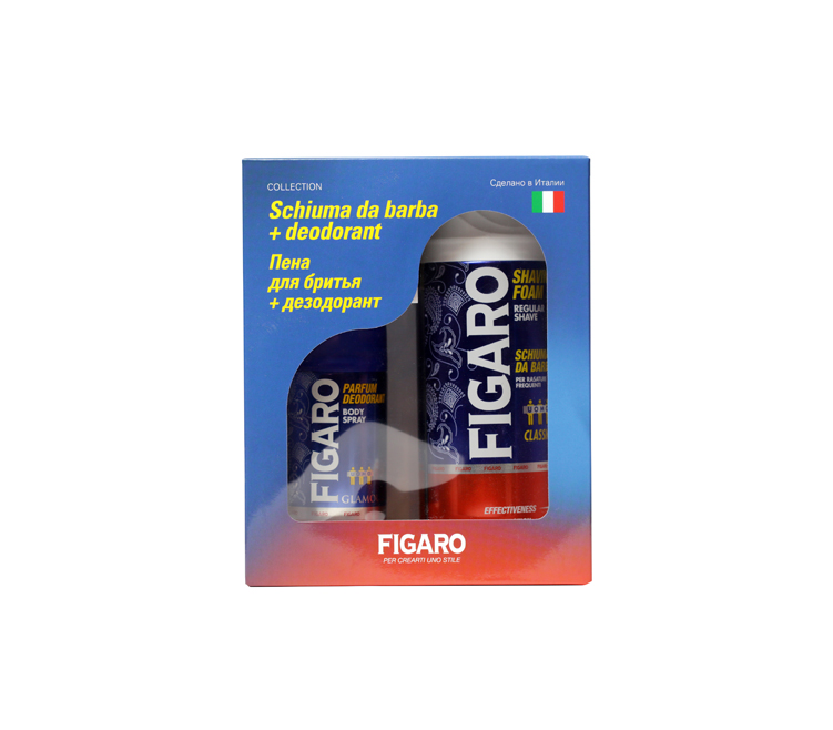 Купить Подарочный набор Figaro пена для бритья 400 мл и дезодорант для тела 150 мл