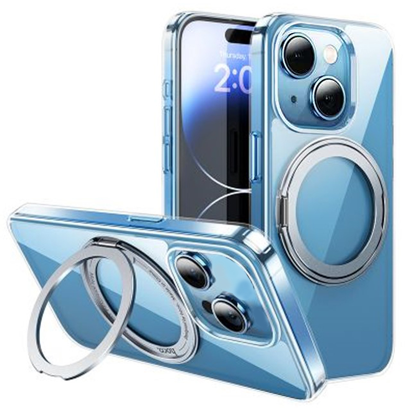 

Чехол для iPhone 15, Hoco, AS1, TPU + PC board, Магнитный (MagSafe), с подставкой