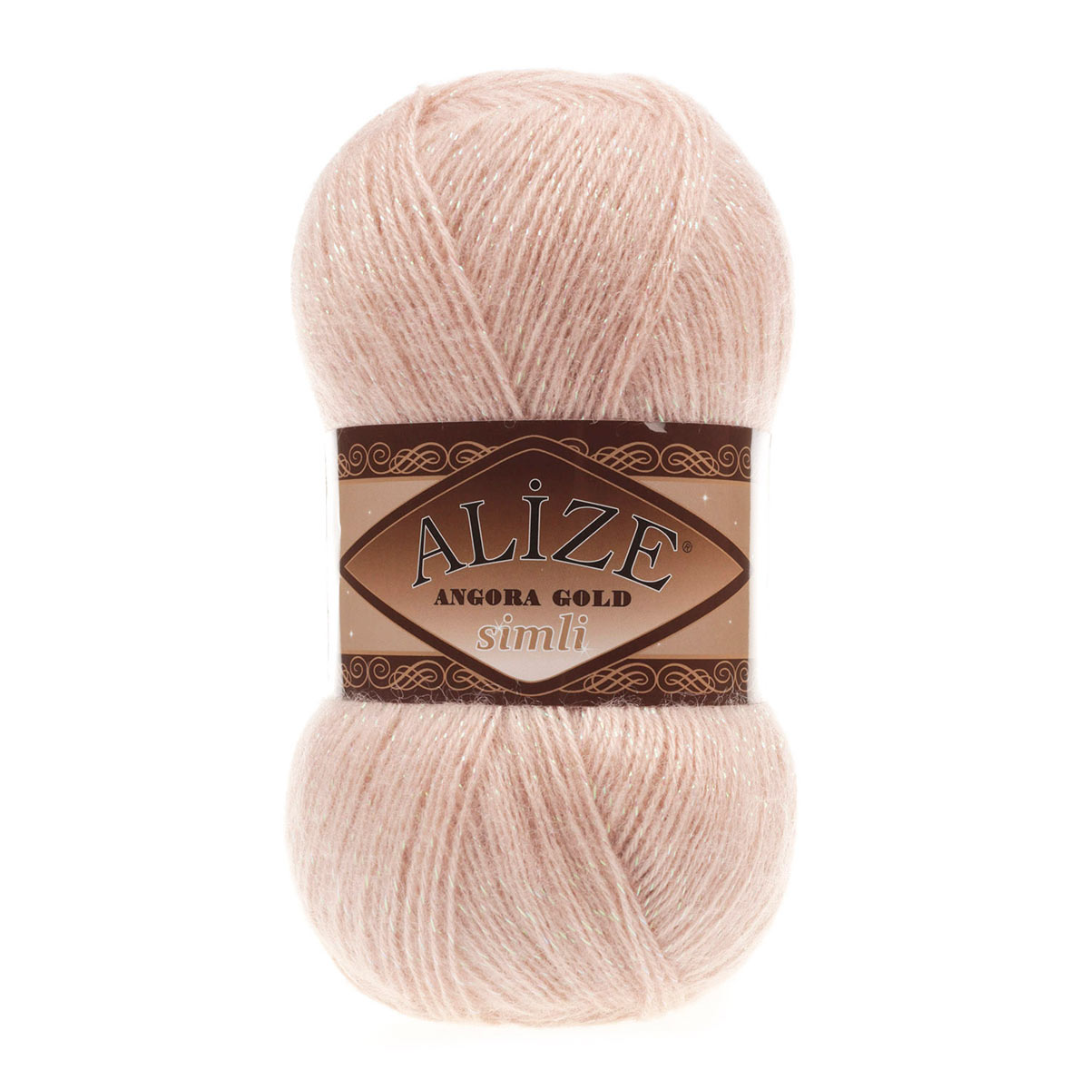фото Пряжа alize 7728676_00032 angora gold simli 404 шампань