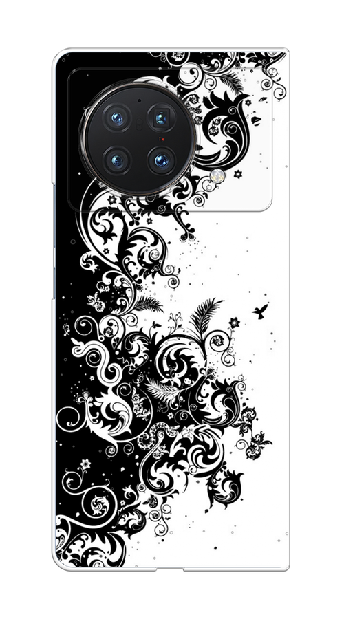 

Чехол на Vivo X Fold "Черно белый узор", Белый;черный;серый, 266750-3