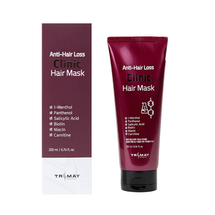 Пептидная маска против выпадения волос Trimay Anti Hair Loss Clinic Hair Mask 200мл обёртывание ремодулирующая маска шоколадная пена 12005в 600 г