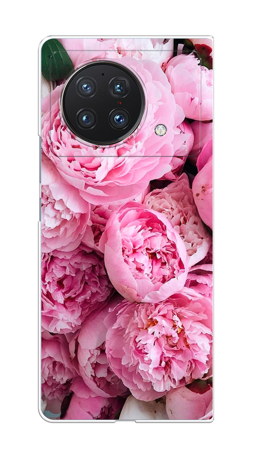 

Чехол на Vivo X Fold Розовые пионы, Бежевый;розовый, 266750-2