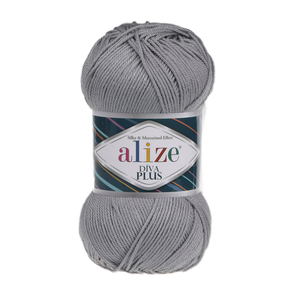 

Пряжа ALIZE Diva Plus 100г, 220м (100% микрофибра акрил) (87 средне-серый), 5 мотков, Diva Plus