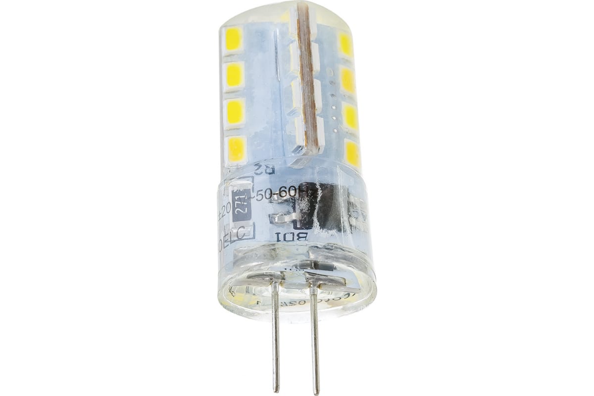 фото Светодиодная лампа g4 led 3,0w corn micro 220v 4200k ecola g4rv30elc