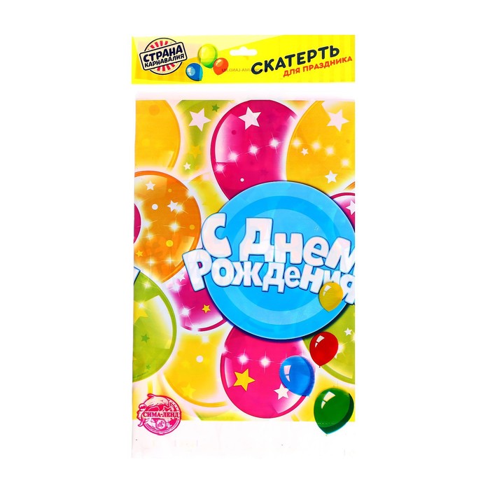 

Скатерть "Шарики" звезда 137x180см, Разноцветный