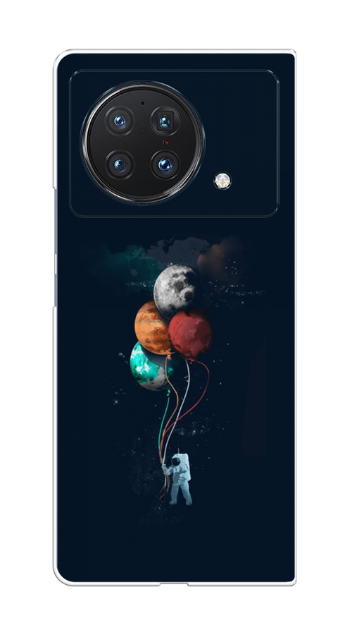 

Чехол на Vivo X Fold "Космонавт с шариками", Разноцветный, 266750-4