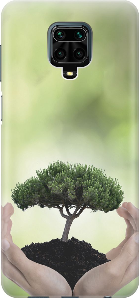 

Чехол на Xiaomi Redmi Note 9s/Note 9 Pro "Оберегайте природу", Бежевый;зеленый, 2939