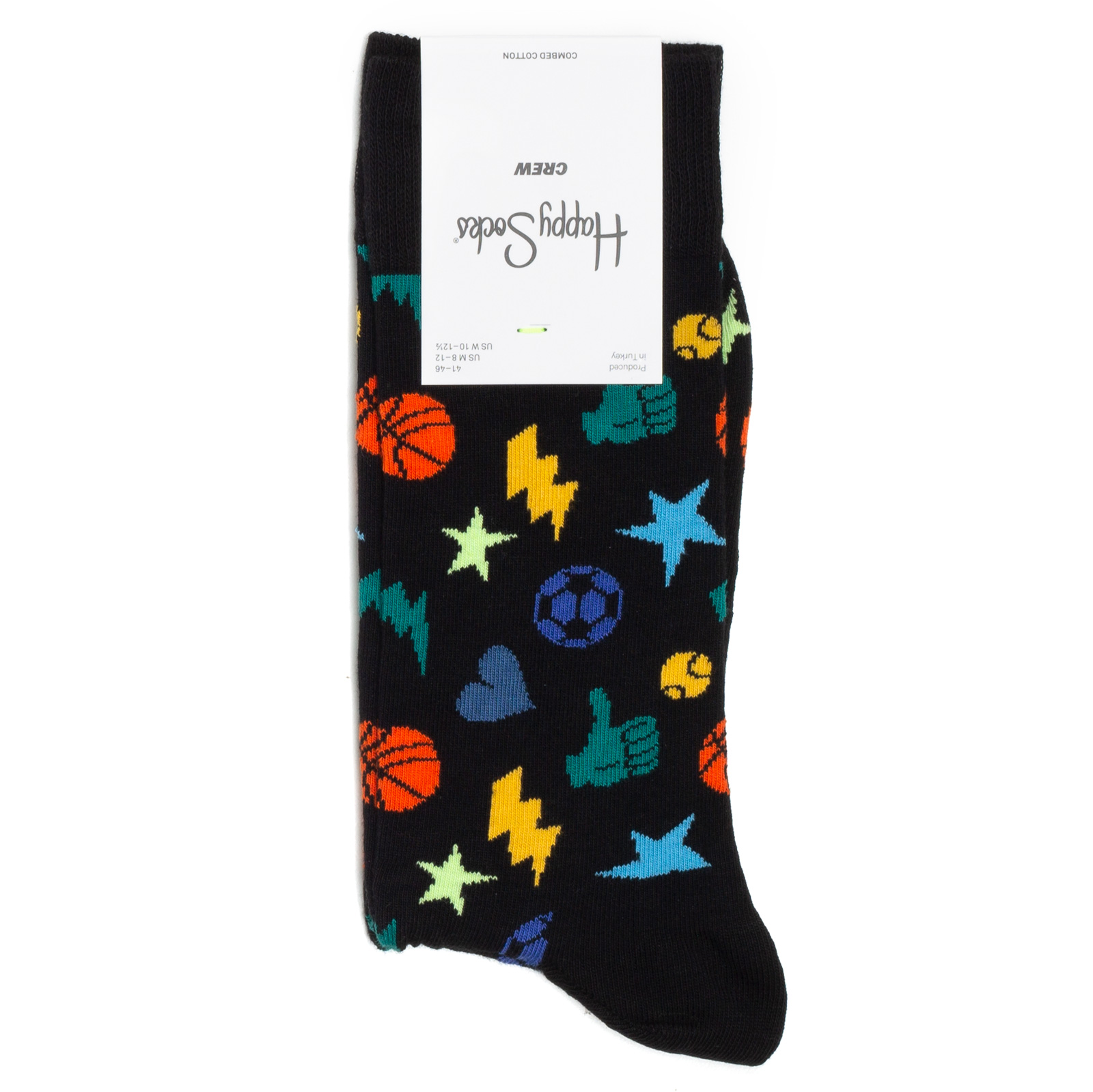 фото Носки унисекс happy socks planet разноцветные 36-40