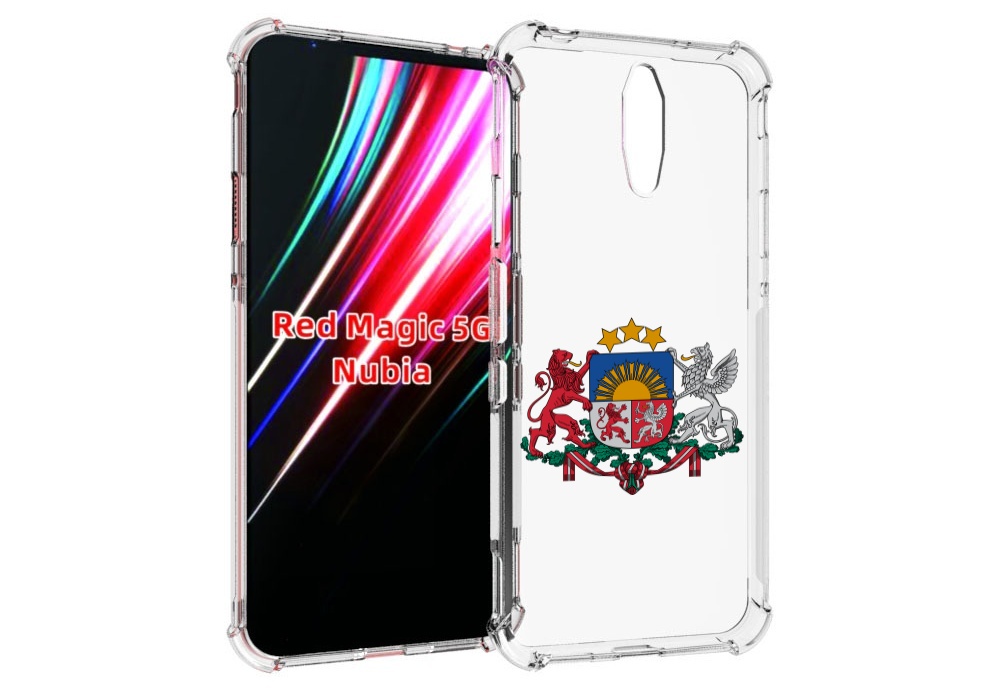 

Чехол MyPads герб-латвии для ZTE Nubia Red Magic 1 5G, Прозрачный, Tocco
