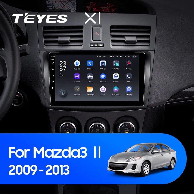 Штатная магнитола Teyes X1 4G 232 Mazda 3 2 2009-2013 2670000₽