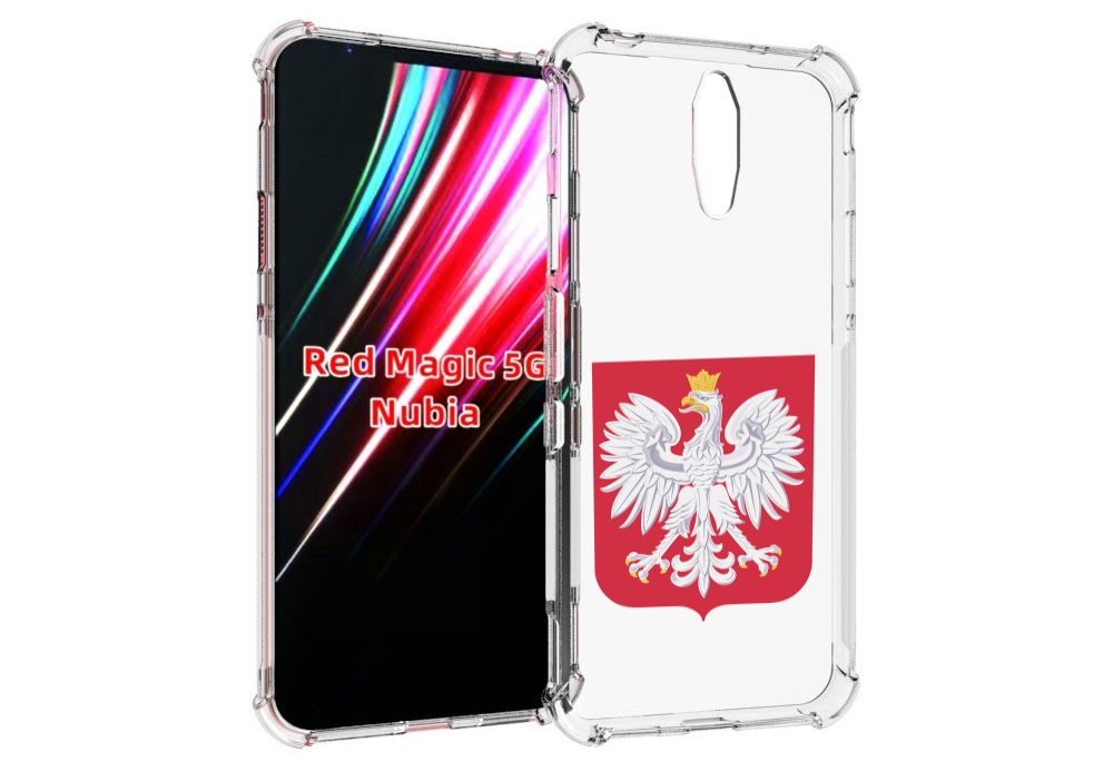 

Чехол MyPads герб-польши для ZTE Nubia Red Magic 1 5G, Прозрачный, Tocco