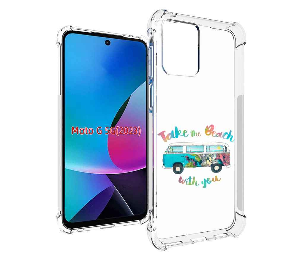 

Чехол MyPads Хиппи автобус для MOTO G 5G 2023, Tocco
