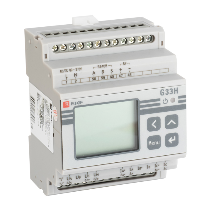 Многофункциональный измерительный прибор G33H с жидкокристалическим дисплеем  на DIN-рейку многофункциональный измерительный прибор ekf
