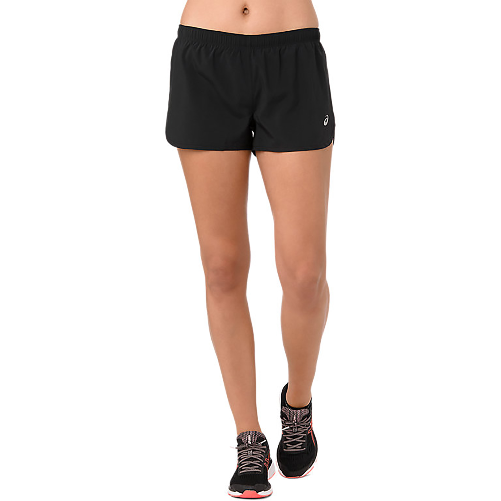 фото Спортивные шорты женские asics silver split short черные l