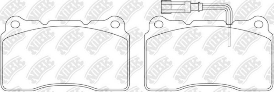

Тормозные колодки NiBK дисковые PN0150W