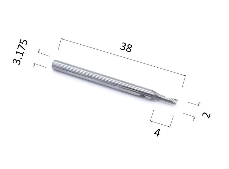 

Фреза спиральная однозаходная по алюминию DJTOL ACL1LX3.204 для станка ЧПУ, ACL1LX