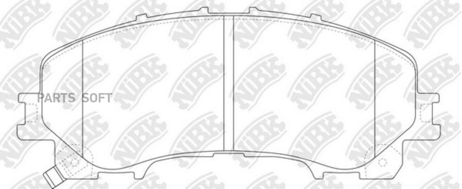 

Тормозные колодки NiBK передние дисковые PN2808